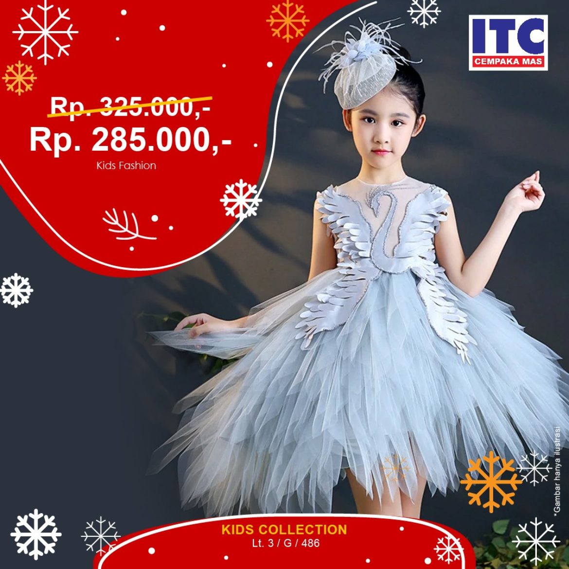 Baju Pesta Anak  Turun Harga di  ITC  Cempaka  Mas  ITC  