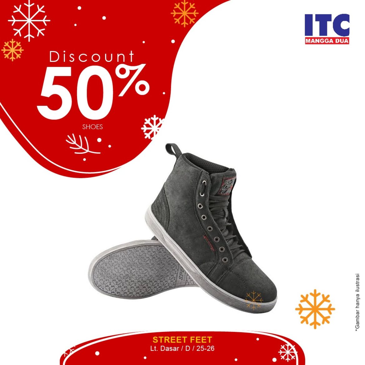 Sepatu Diskon 50 Persen di ITC  Mangga  Dua  ITC  SHOPPING 