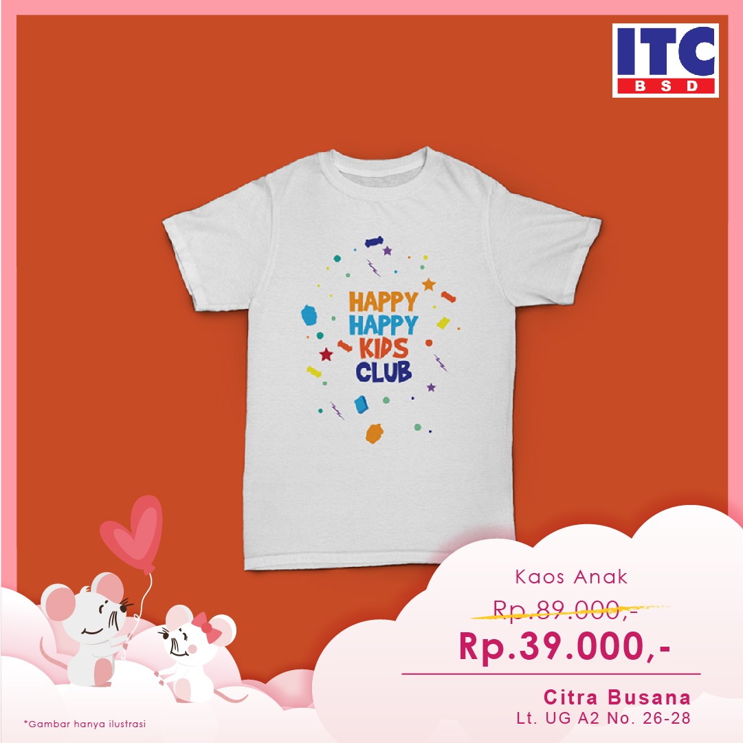 Potongan Harga untuk Baju Anak  di  ITC  BSD ITC  SHOPPING 