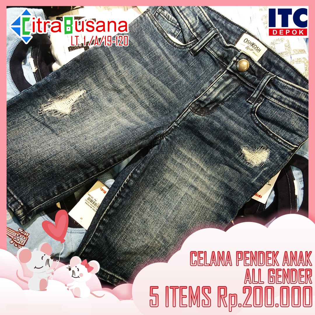 Harga Spesial Celana  Pendek di  Citra Busana ITC Depok  