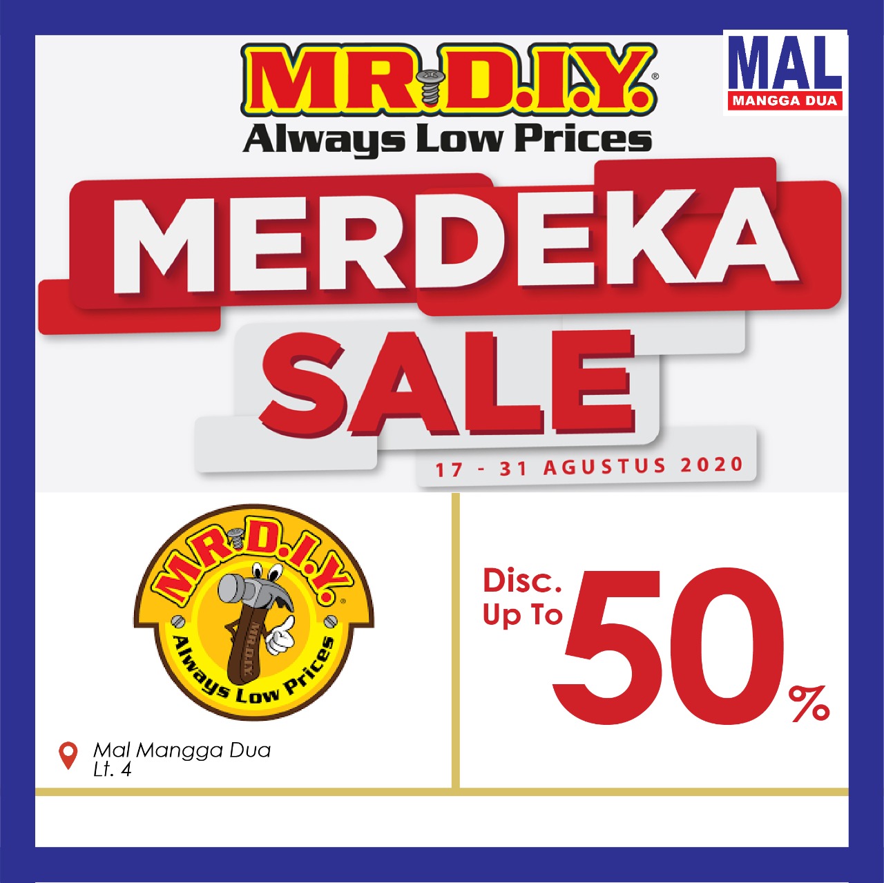 MR DIY Mal Mangga  Dua  Diskon 50 ITC  SHOPPING FESTIVAL